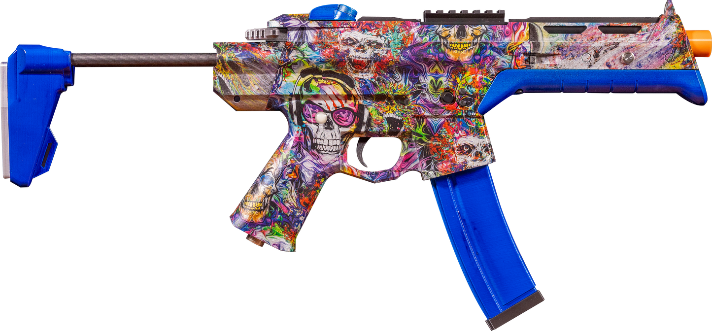 Blamcon Vyper Prebuilt - Blue Skull Graffiti